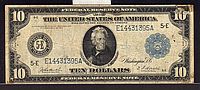 Fr.922, 1914 $10 Richmond Federal Reserve Note, VFn